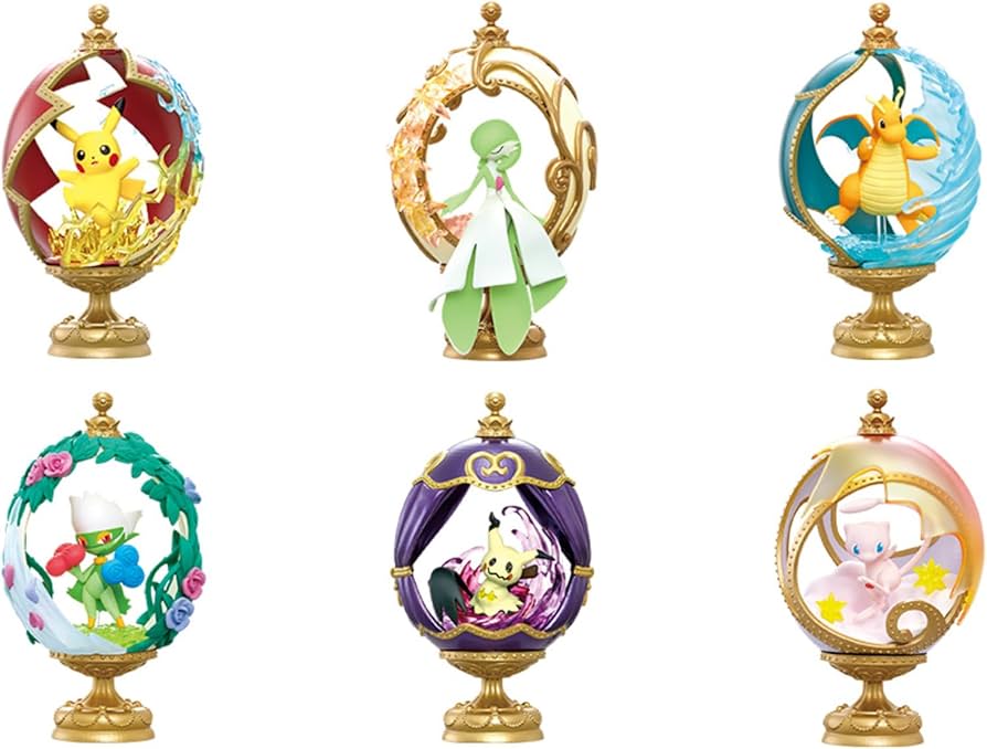 Pokemon Ovaltique Collection 6pcs Aléatoires