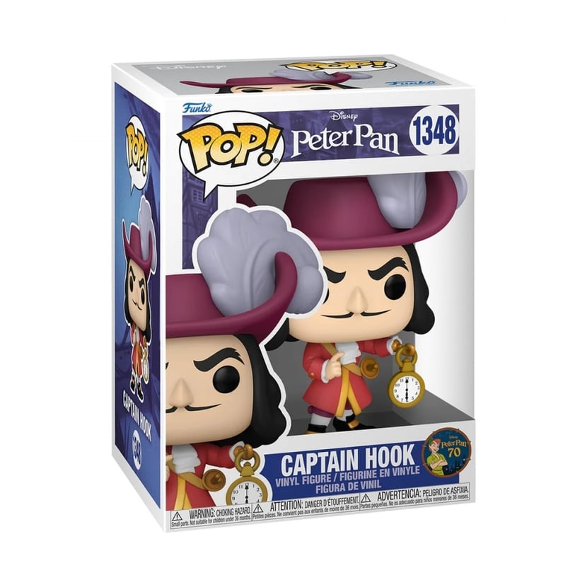 Peter Pan 70th Anniversary - Figurine POP! Hook 9 cm