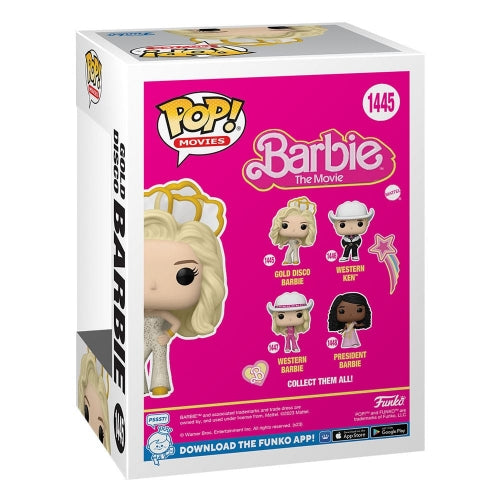 Barbie - Figurine POP! Gold Disco Barbiel 9 cm