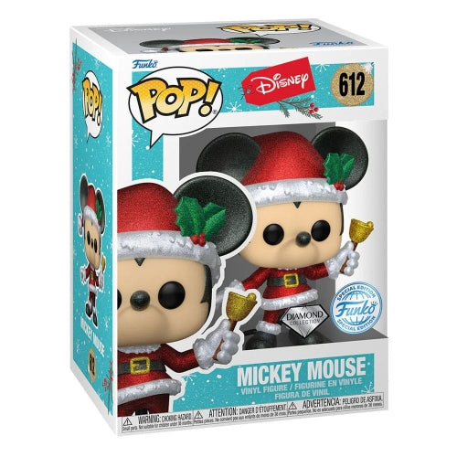 Disney - Figurine POP! Holiday Mickey Mouse (Diamond Collection) Special Edition 9 cm