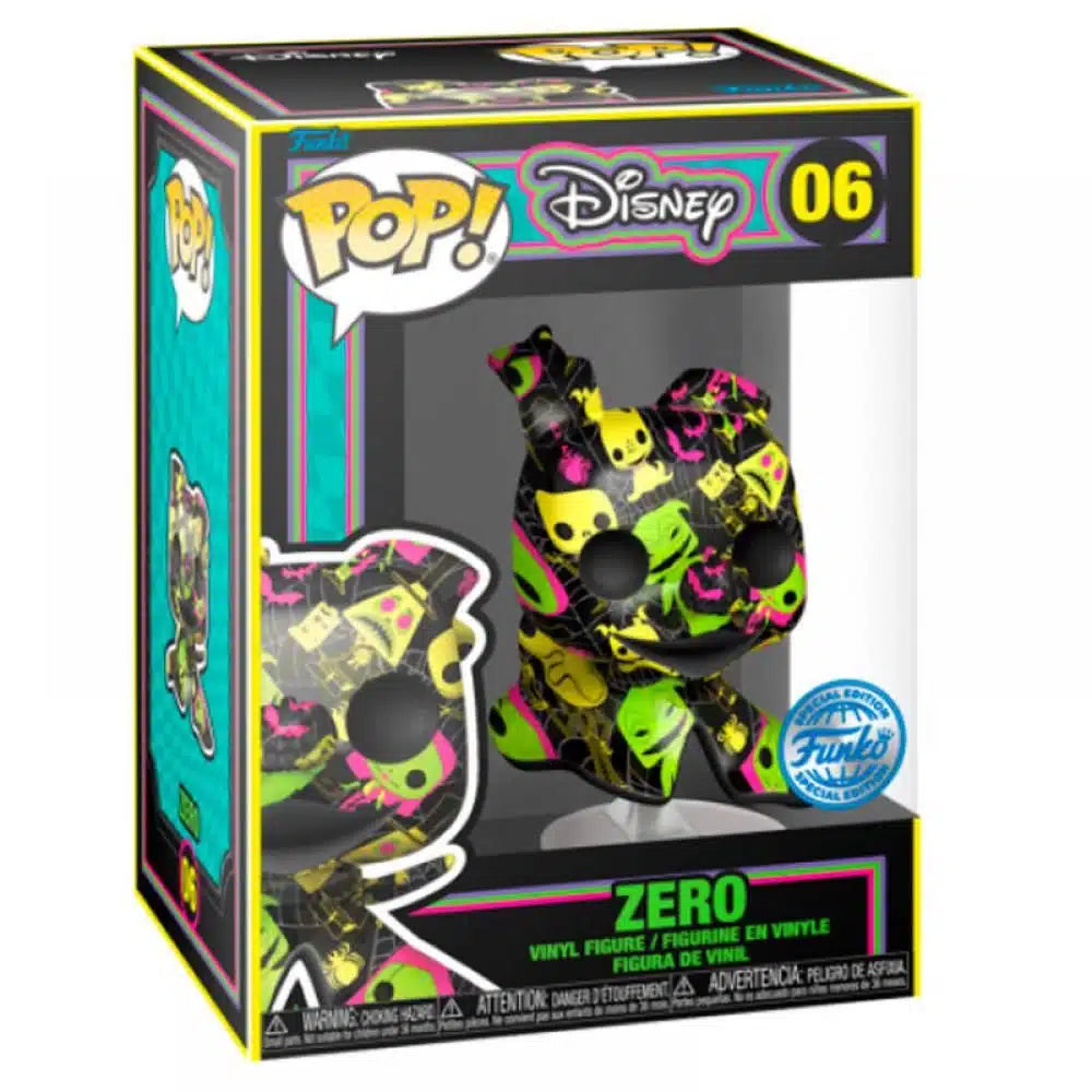 Disney - Figurine POP! Artist Series TNBC BLKT Zero Special Edition 9 cm