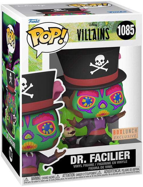 Disney Villains - Figurine POP! Sugar Skull Facilier w/Base Special Edition 9 cm