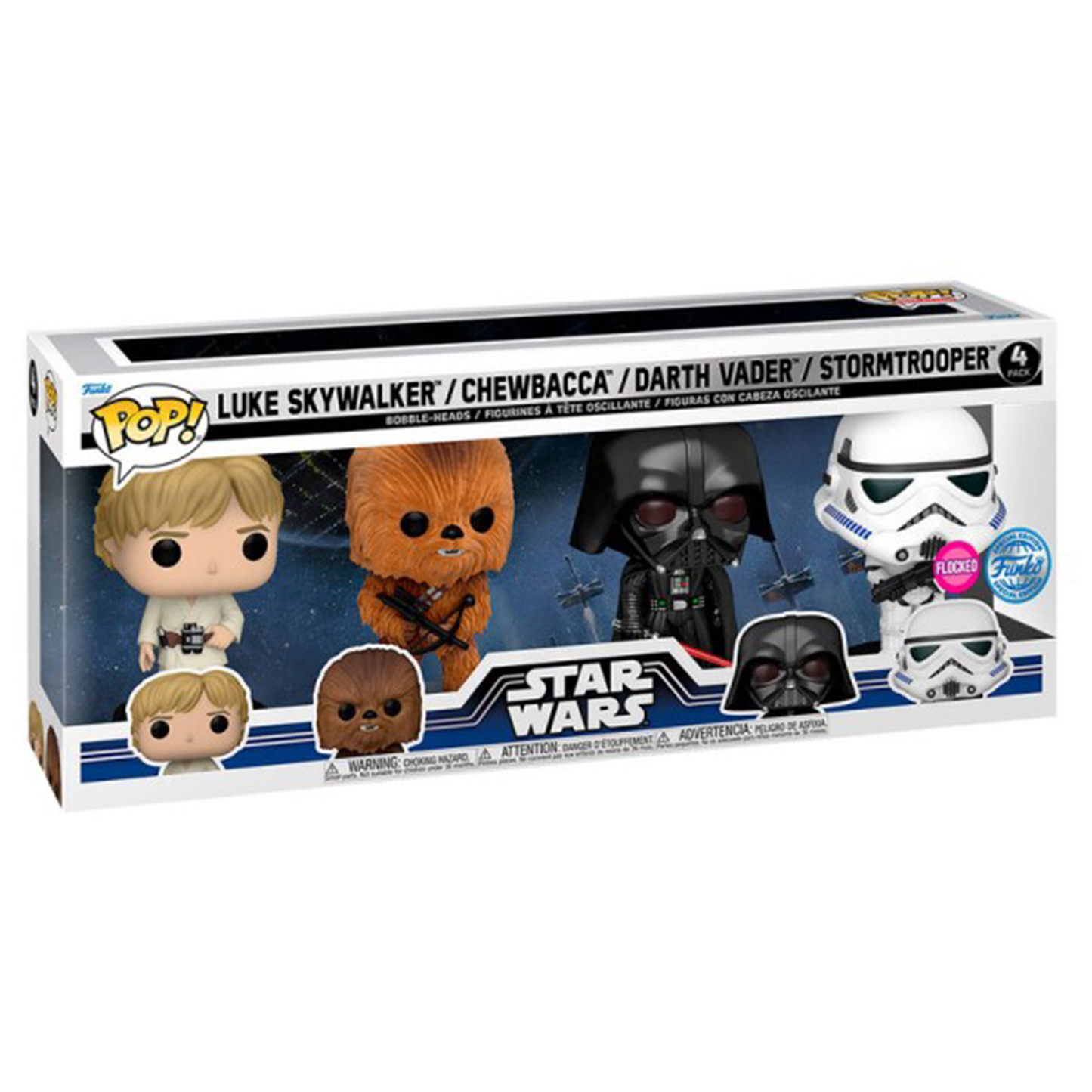 Pack de 4 figurines Funko POP! Star Wars – New Classics (FL) – 9 cm