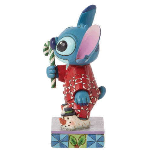 Figurine Stitch en pyjama de Noël – Disney Traditions