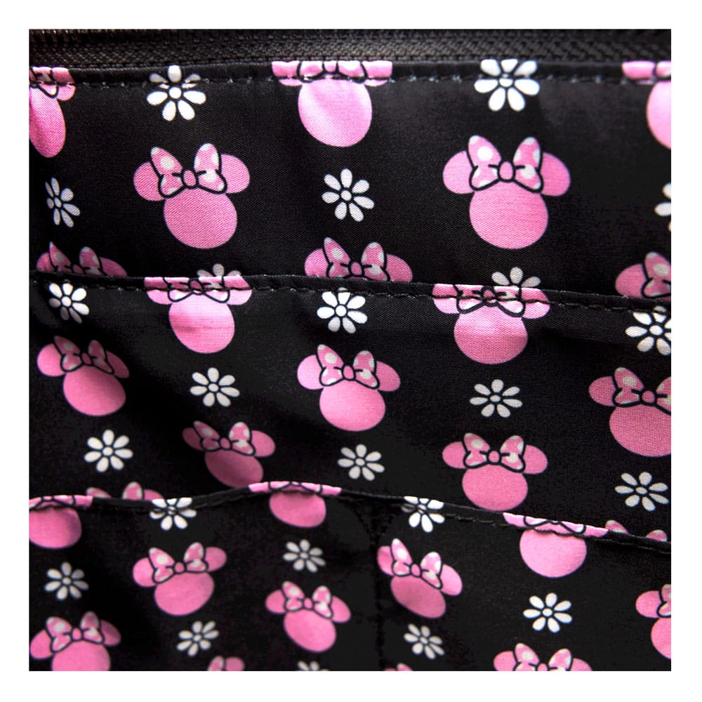 Sac à Bandoulière Disney Minnie Floral Rock the Dots avec Porte-Monnaie – Édition Exclusive par Loungefly