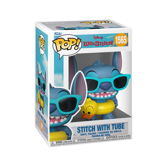 Figurine Funko POP! – Stitch avec bouée – Disney – n°1565 – 9 cm