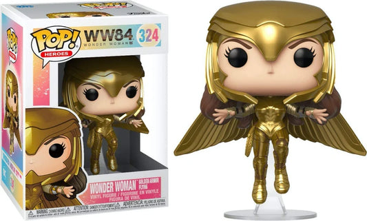 Pop Wonder Woman Armure en Or en vol (Metallic) #324