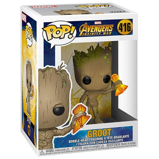 Figurine POP! Groot avec Stormbreaker Avengers Infinity War 9 cm