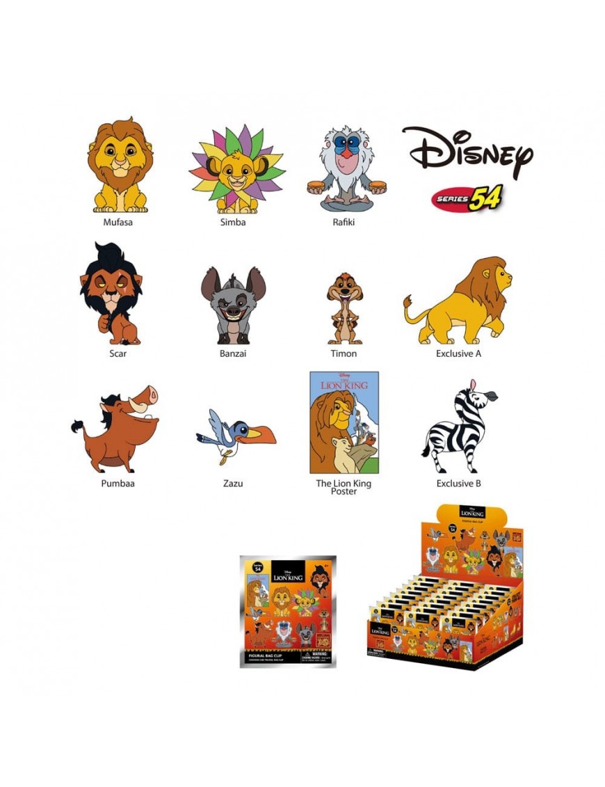 DISNEY PRESENTOIR PORTE CLES SAC A DOS LE ROI LION