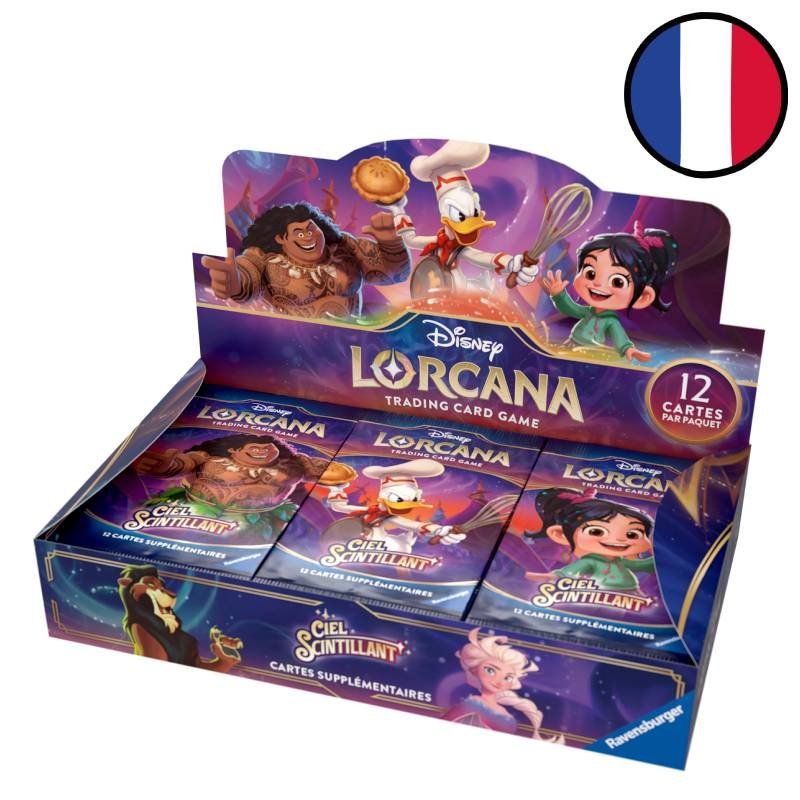 Display 24 Boosters Ciel Scintillant - Chapitre 5 Disney Lorcana FR