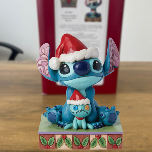 Figurine Père Noël Stitch et Scrump – Disney Traditions