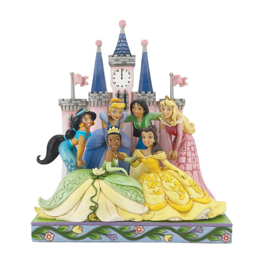 Figurine les Princesses posent devant le Château - Disney Traditions