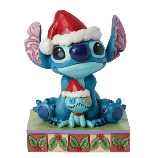 Figurine Père Noël Stitch et Scrump – Disney Traditions