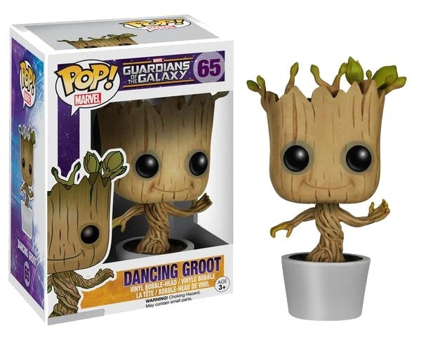 Les Gardiens de la Galaxie - Figurine POP! Bobble Head Dancing Groot 10 cm