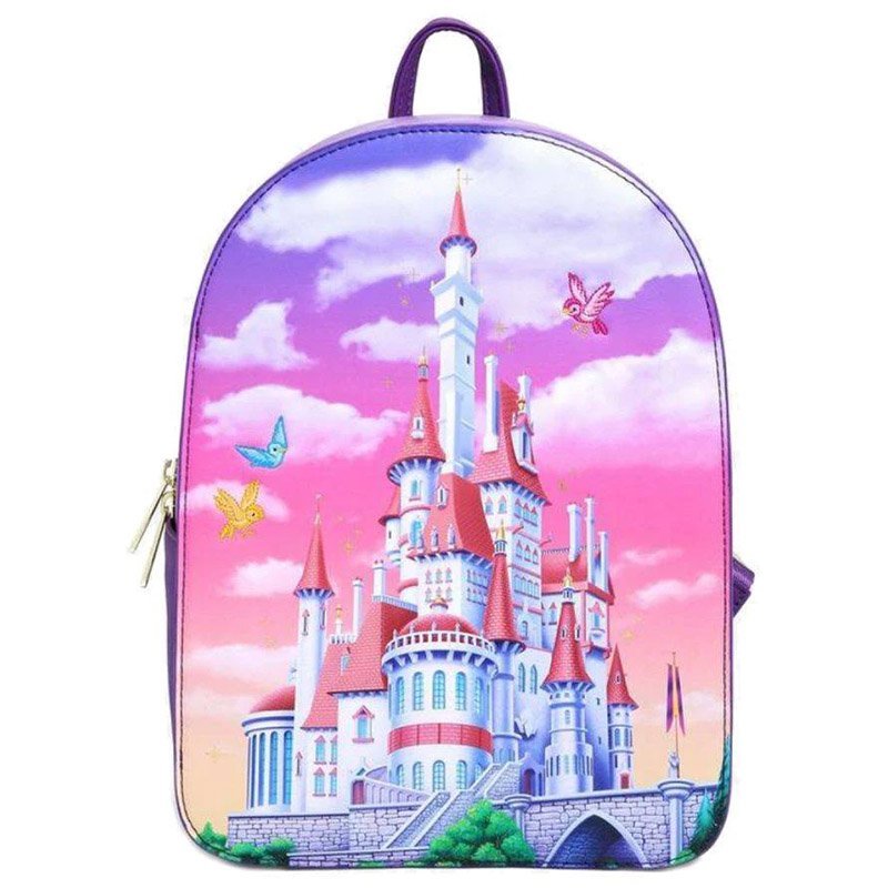 Mini Sac à Dos Disney Château de la Belle et la Bête – Édition Princesses par Loungefly