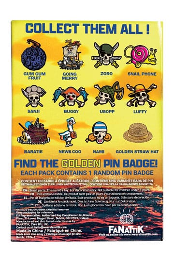 One Piece présentoir Pin's Mystery Pin Badge (12)