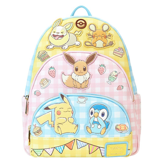 Pokemon Loungefly Sac A Dos Triple Poche Pokemon Cafe