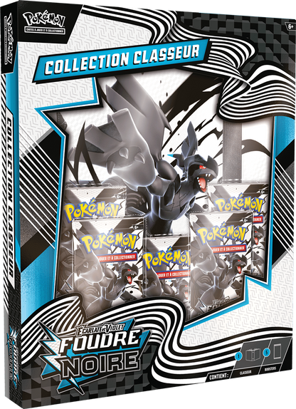 Pokémon Portfolio A4 + 5 Boosters – Foudre Noire (Écarlate & Violet)