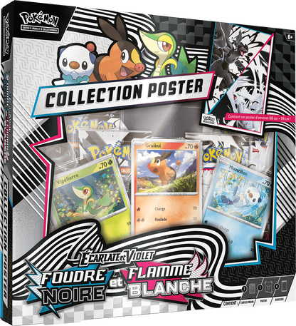 Pokémon : Coffret Poster – Foudre Noire & Flamme Blanche