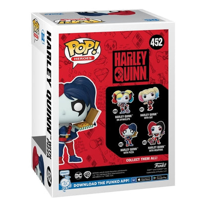 DC Comics : Harley Quinn Takeover - Figurine POP! Harley with Pizza 9 cm