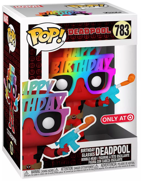 Deadpool POP! Marvel Vinyl figurine 30th Birthday Glasses Deadpool 9 cm