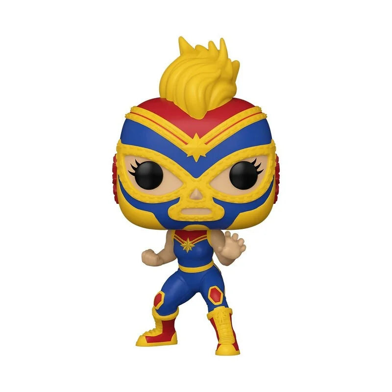 Figurine Pop Pop! Marvel: Lucha Libre - Capitaine Marvel