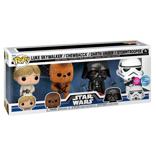 Pack de 4 figurines Funko POP! Star Wars – New Classics (FL) – 9 cm