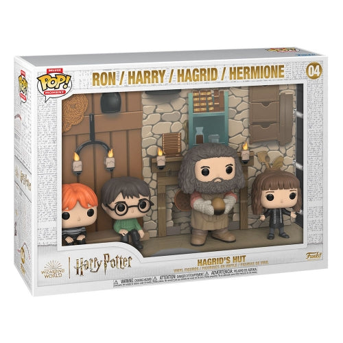 Harry Potter - Pack 4 figurines POP! Deluxe Hagrid's Hut 9 cm