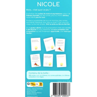 Nicole – Le Jeu d’Ambiance Délirant pour Adulte