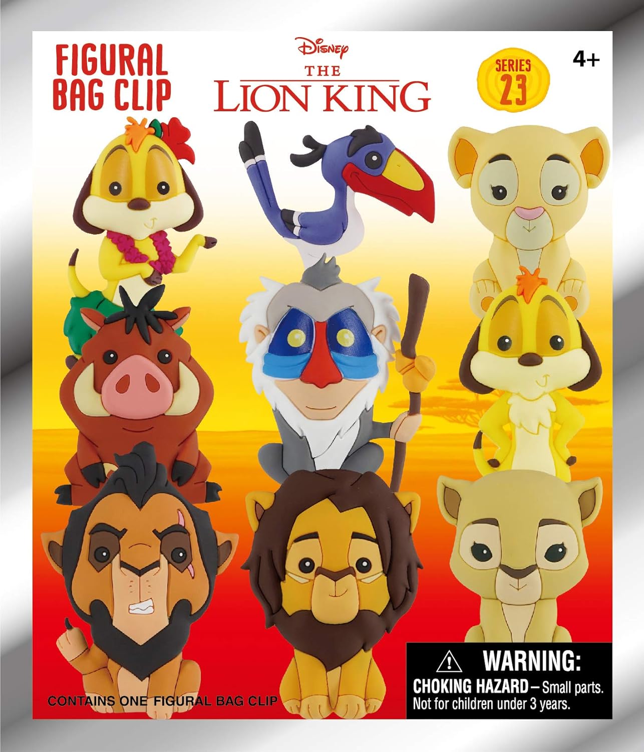 Disney Le Roi Lion – Figural Bag Clip Série 23 – Porte-clés 3D à collectionner